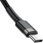 Baseus Cafule Series kábel USB-C PD2.0 60W (20V 3A) 1,0m čierno-sivý
