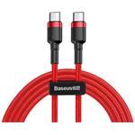 Baseus Cafule Series kábel USB-C PD2.0 60W (20V 3A) 2,0m červeno-čierny