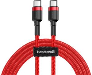 Baseus Cafule Series kábel USB-C PD2.0 60W (20V 3A) 2,0m červeno-čierny