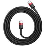 Baseus Cafule Series kábel USB-C PD2.0 60W (20V 3A) 2,0m čierno-červený