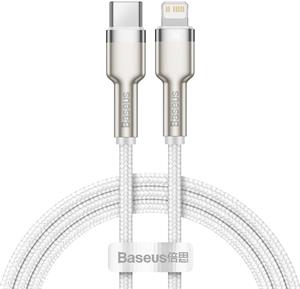 Baseus Cafule Series Metal Data kábel USB-C na lightning M/M PD 20W 1,0m, biely