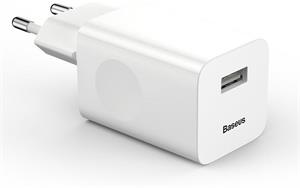 Baseus Charging rýchlo nabíjačka USB, 24W, biela