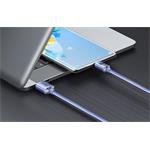 Baseus Crystal Shine kábel USB na USB-C, 5A 100W, 1,2m, fialova