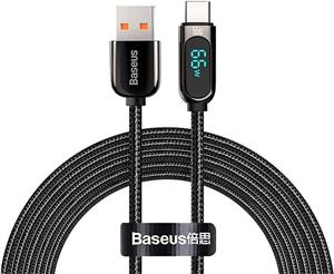 Baseus Display kábel USB na USB-C, 66W, 1m, čierny
