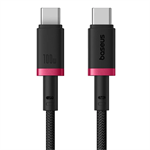 Baseus Dura kábel USB-C 100W, 1,0m, červeno-čierny