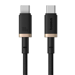 Baseus Dura kábel USB-C 100W, 2,0m, čierno-zlatý