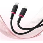 Baseus Dura kábel USB-C na Lightning 20W, 1,0m, čierno - červený
