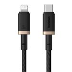 Baseus Dura kábel USB-C na Lightning 20W, 1,0m, čierno - zlaty