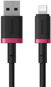 Baseus Dura kábel USB na Lightning 2.4A, 1,0m, čierno-červený
