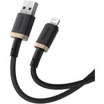 Baseus Dura kábel USB na Lightning 2.4A, 1,0m, čierno-zlatý
