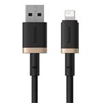 Baseus Dura kábel USB na Lightning 2.4A, 1,0m, čierno-zlatý