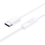 Baseus Encok USB-C slúchadlá s mikrofónom, biele