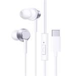 Baseus Encok USB-C slúchadlá s mikrofónom, biele