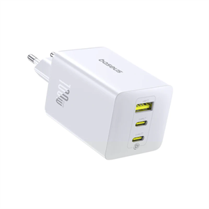 Baseus EnerFill FE11,rýchlo nabíjačka 100W 2xUSB-C, 1xUSB, biela