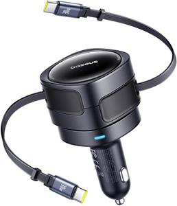 Baseus Enjoyment Max s káblami USB-C+USB-C 60 W, čierna