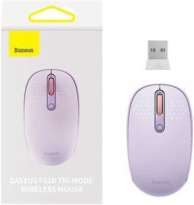Baseus F01B, bezdrôtová myš, 2.4G, BT 5.0, 1600 DPI, fialová