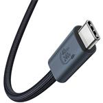 Baseus Flash kábel USB-C 240W, 8K 60Hz, 1,0m, čierny