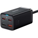 Baseus GaN3 Pro, 2x USB-C, 2x USB, 65W, čierna