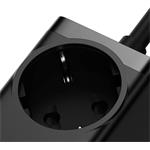 Baseus GaN3 Pro rýchlo nabíjací stolní adaptér 2x USB-C + 2x USB-A + AC 100W 1.5m kabel černá