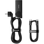 Baseus GaN3 Pro rýchlo nabíjací stolní adaptér 2x USB-C + 2x USB-A + AC 100W 1,5m kábel