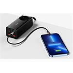 Baseus GaN3 Pro rýchlo nabíjací stolní adaptér 2x USB-C + 2x USB-A + AC 100W 1,5m kábel , (rozbalené)
