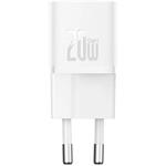 Baseus GaN5 Mini 20W, 1xUSB-C, biela