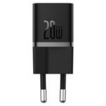 Baseus GaN5 Mini 20W, 1xUSB-C, čierna