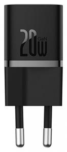 Baseus GaN5 Mini 20W, 1xUSB-C, čierna