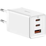 Baseus GaN5 Pro nabíjačka 2xUSB-C + USB, 65W + kábel USB-C, biela, (rozbalené)