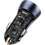 Baseus Golden Contactor Pro duálna USB nabíjačka + USB-C kábel, 40W, sivá