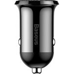 Baseus Grain Pro 2x USB 5V 4.8A auto nabíjačka, čierna