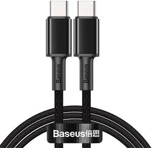 Baseus High Density Braided, kábel USB-C 100W, 1,0m, čierny