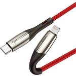 Baseus Horizontal USB-C na lightning M/M PD 18W 1,0m, červený