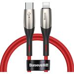 Baseus Horizontal USB-C na lightning M/M PD 18W 1,0m, červený