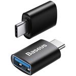 Baseus Ingenuity Mini OTG redukcia USB-C na USB-A M/F, čierna