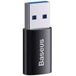 Baseus Ingenuity OTG redukcia USB-A na USB-C M/F, čierna