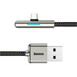 Baseus Iridescent Lamp kábel USB na USB-C 40W, 1,0m, čierny