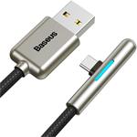 Baseus Iridescent Lamp kábel USB na USB-C 40W, 1,0m, čierny