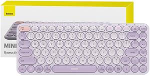 Baseus K01A bezdrôtová klávesnica, 2.4G, BT, US, fialová