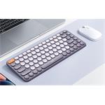 Baseus K01A bezdrôtová klávesnica, 2.4G, BT, US, sivá