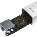 Baseus Lite Series sieťový adaptér USB-RJ45 10/100 Mbps, biela