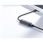 Baseus Lite Series sieťový adaptér USB-RJ45 10/100 Mbps, sivá