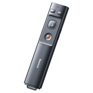 Baseus Orange Dot Multifunkčný diaľkový ovládač na prezentáciu s laserovým ukazovadlom - sivý