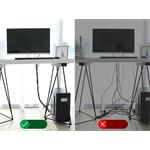 Baseus organizér káblov, 3m, červený