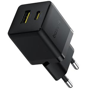 Baseus Palm rýchlo nabíjačka 20W, 1xUSB-A, 1xUSB-C, čierna