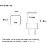 Baseus Palm rýchlo nabíjačka 30W, 1xUSB-C, čierna