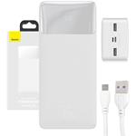 Baseus powerbank Bipow 30000mAh, 15W, biela