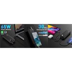 Baseus powerbanka Adaman Metal 20000mAh, 65W modrá