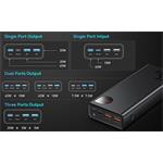 Baseus powerbanka Adaman Metal 20000mAh, 65W modrá