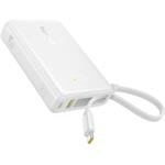 Baseus powerbanka PicoGo Digital Display 10000mAh 45W, biela